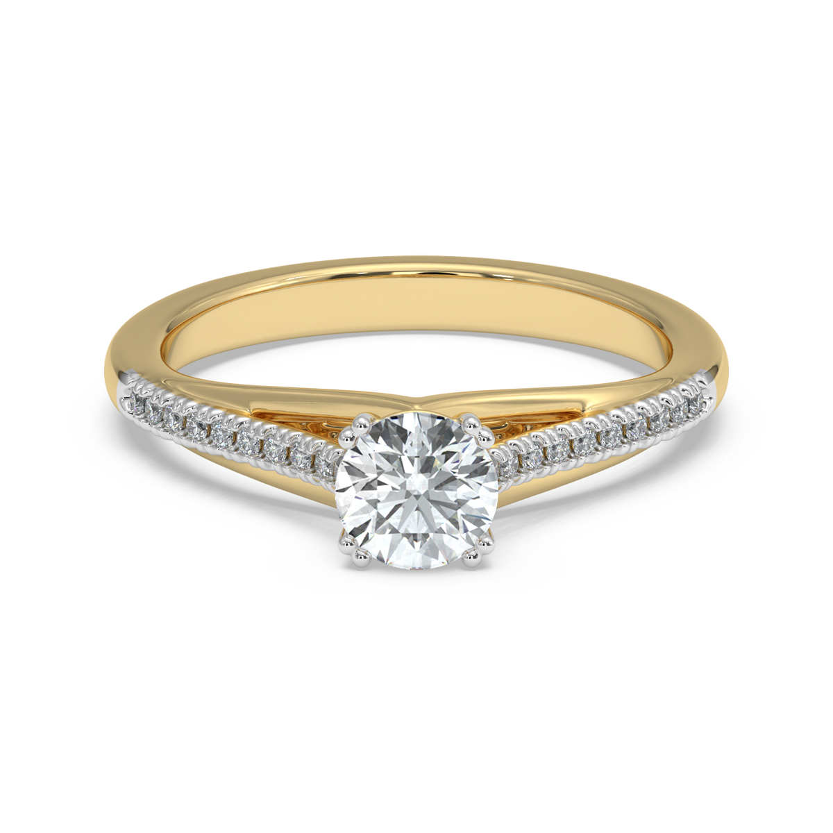 9k gold cassiopeia ring