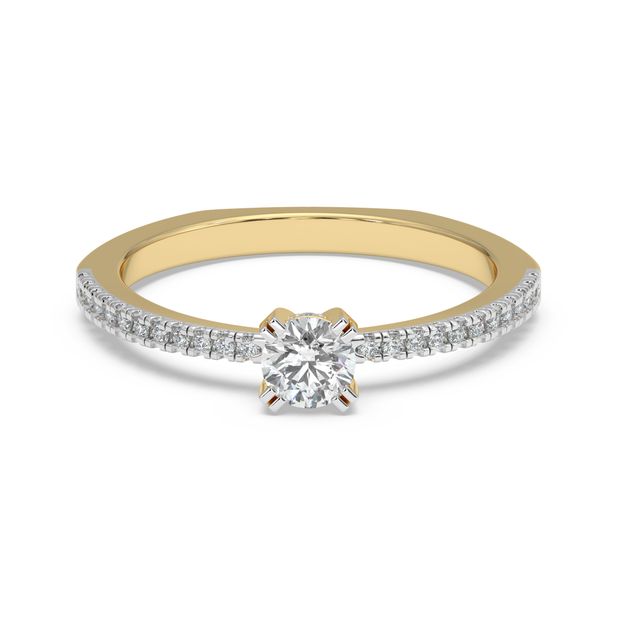 9k gold cordelia ring