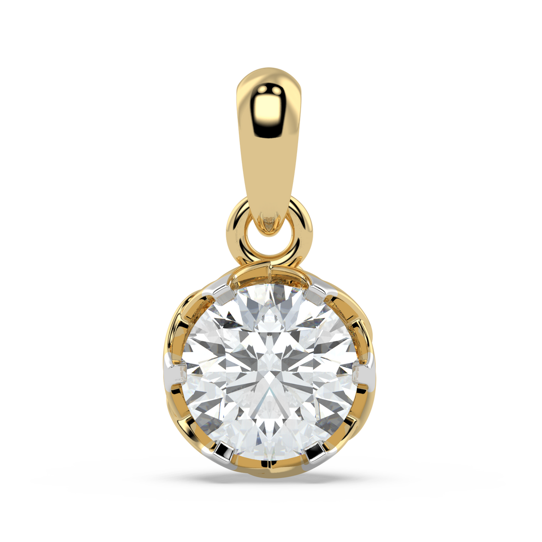 9K Gold Esmeralda Pendant