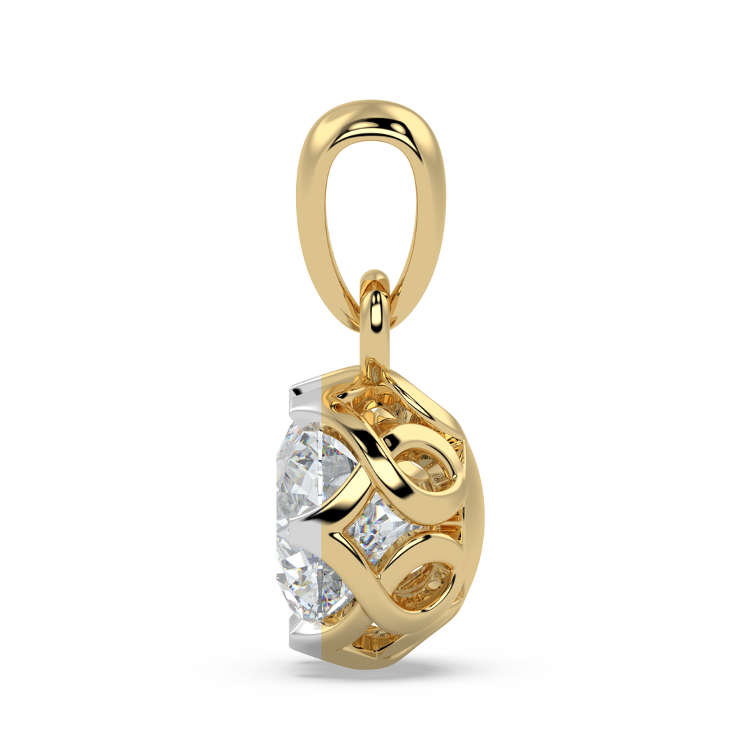 9K Gold Esmeralda Pendant