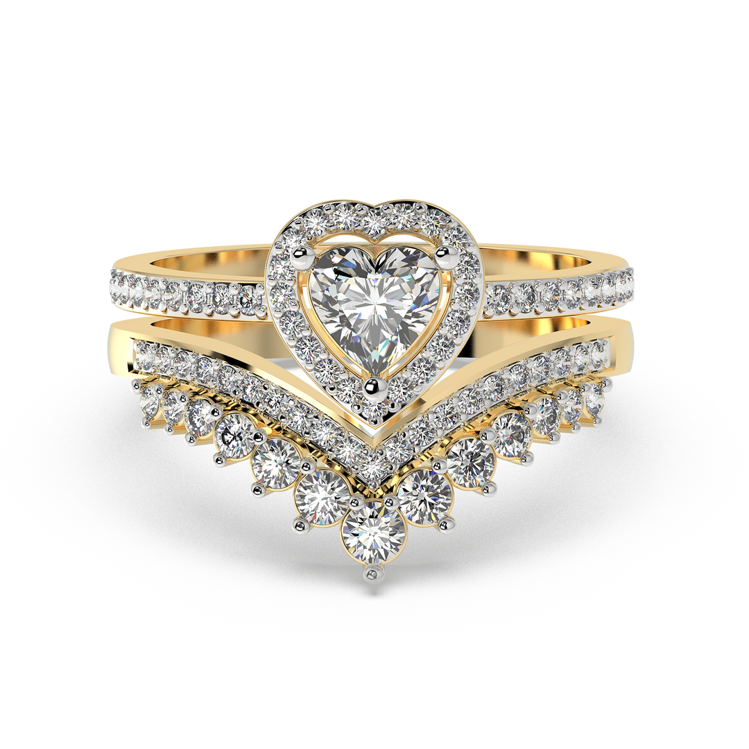 9K Gold Heather Ring