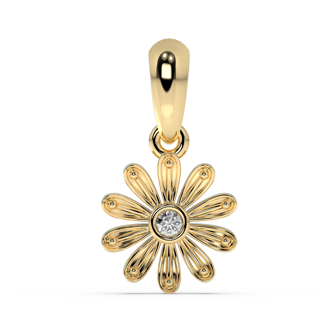 9K Gold Topaz Pendant