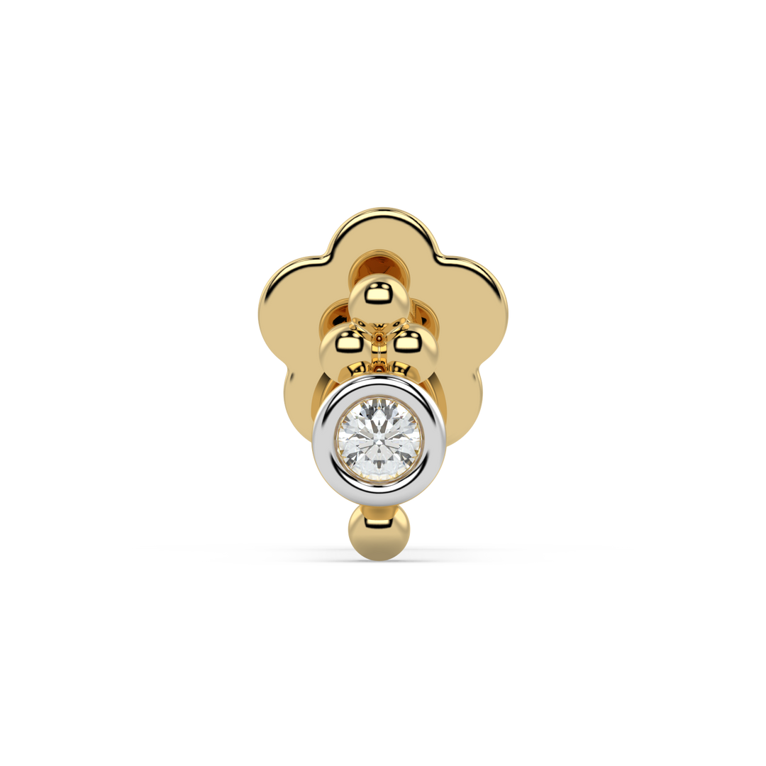 9K Gold Thessaly Nose Pin
