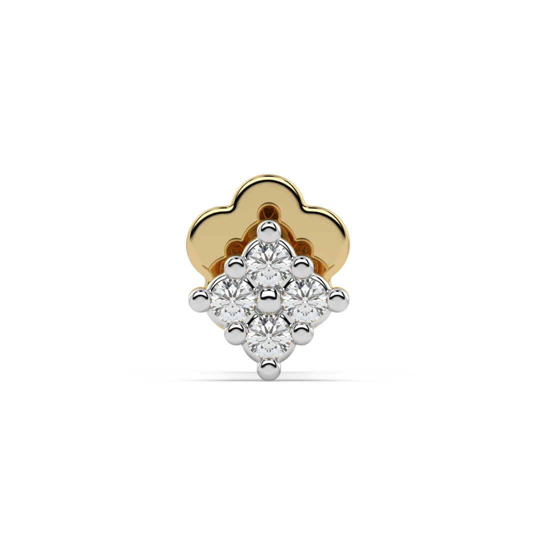 9K Gold Rosabel Nose Pin