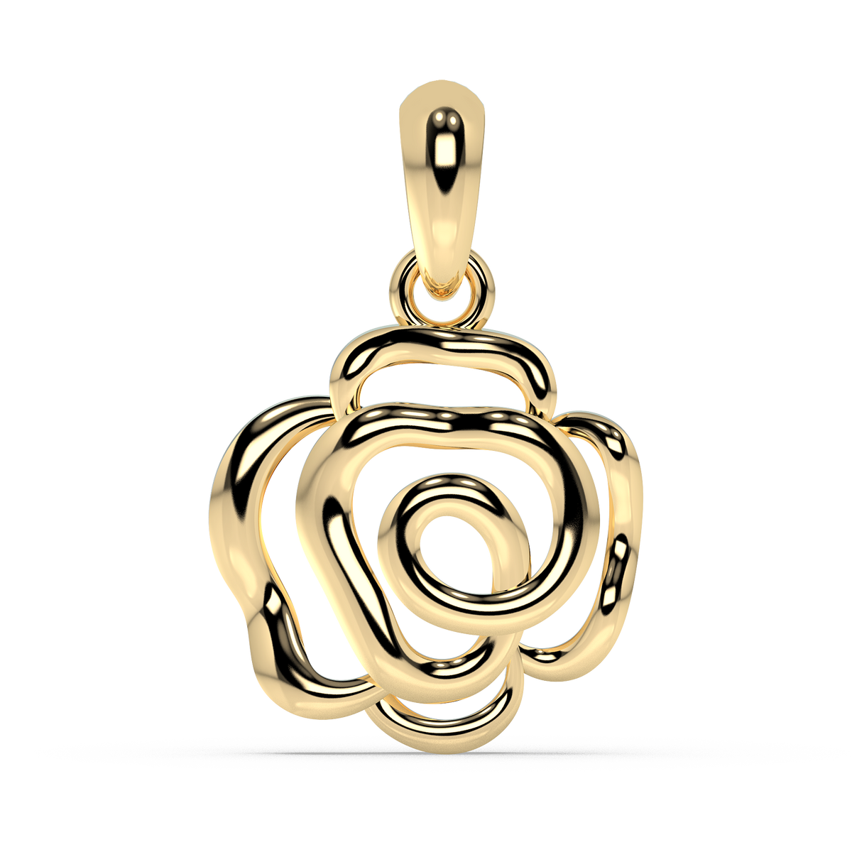 9k gold larimar pendant