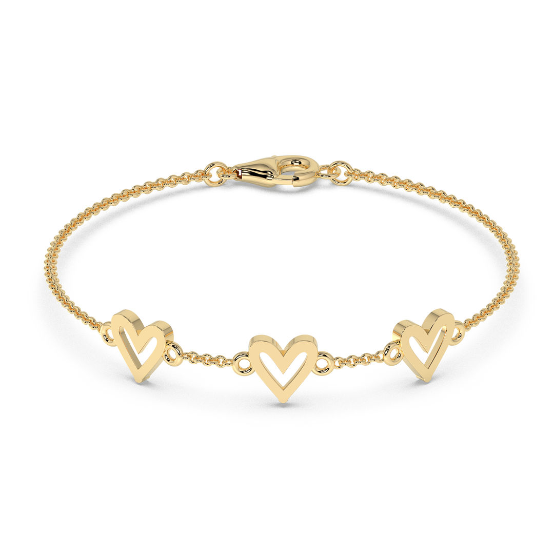 9K Gold Saffron Bracelet