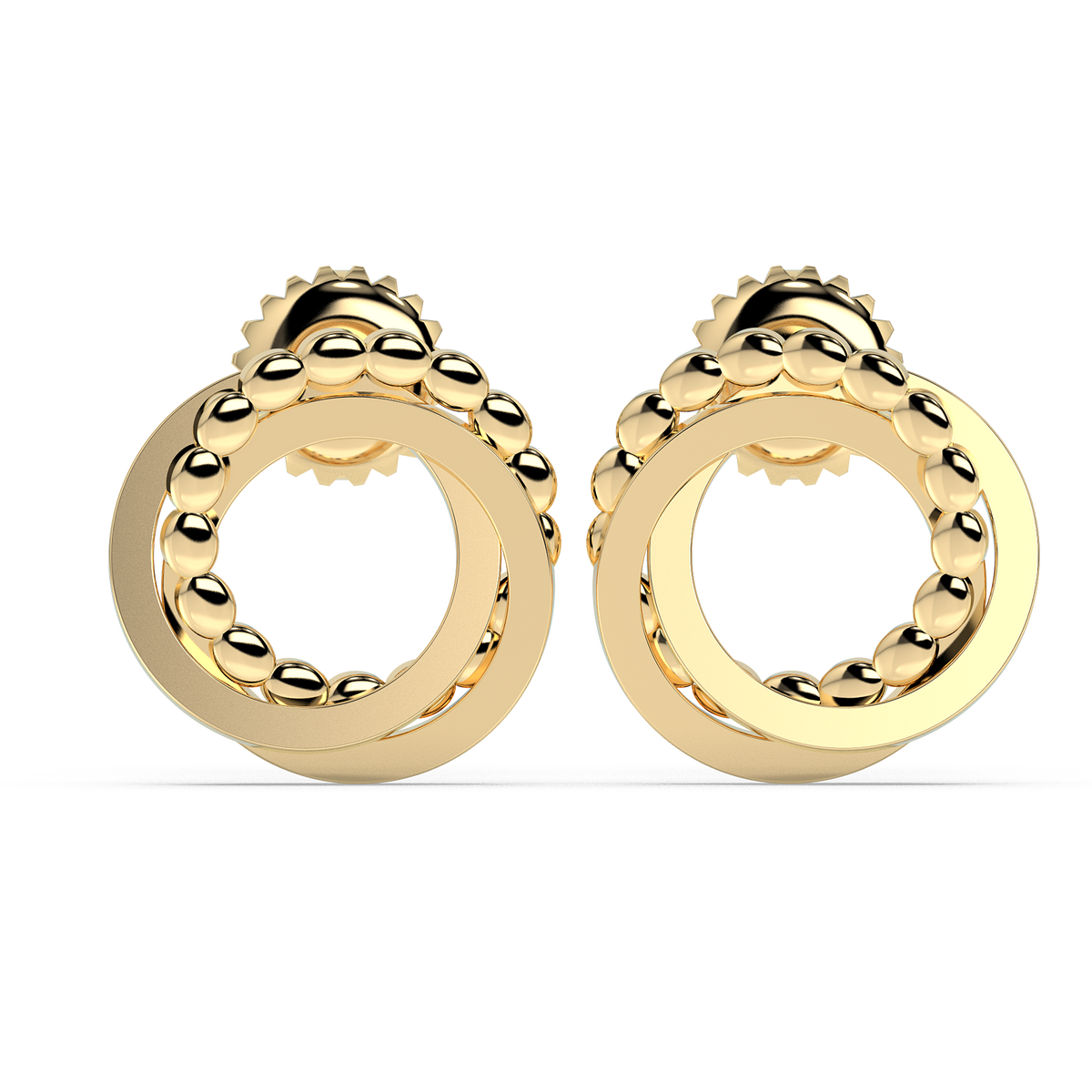 9k gold saga earrings