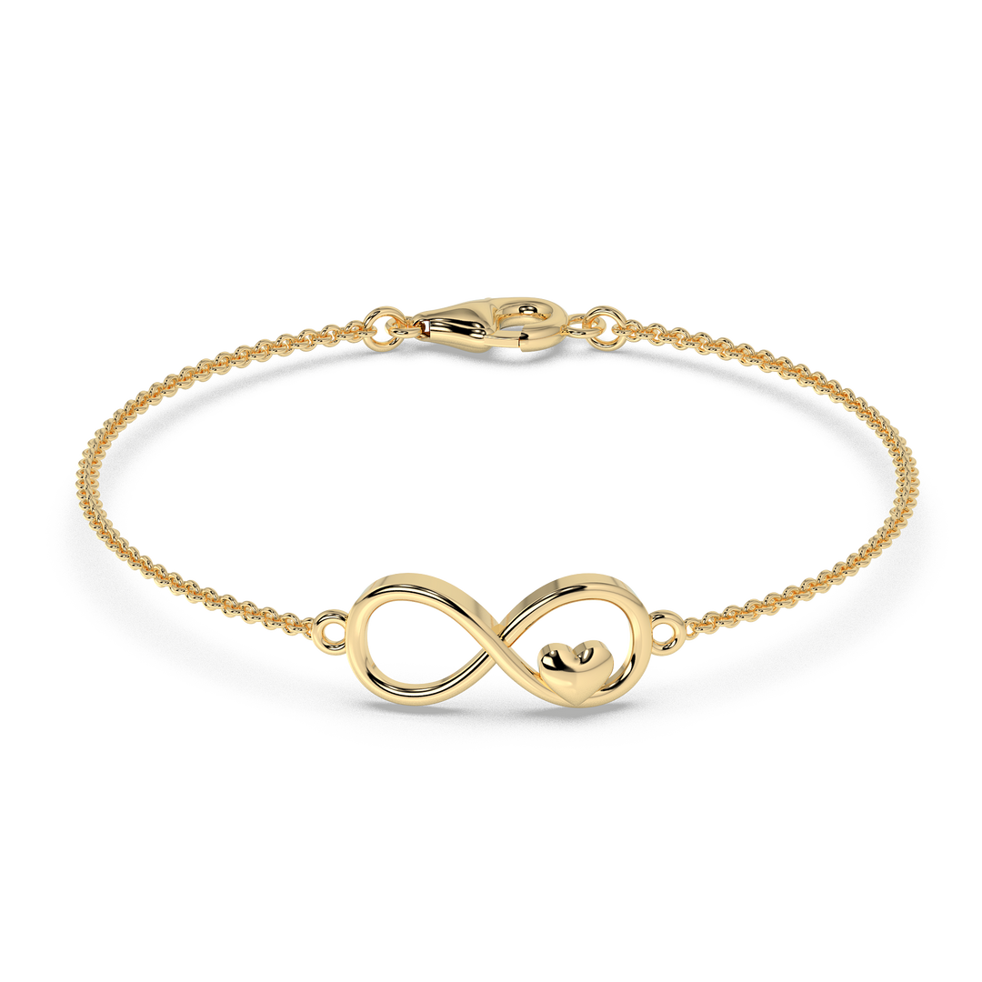 9K Gold Amethyst Bracelet