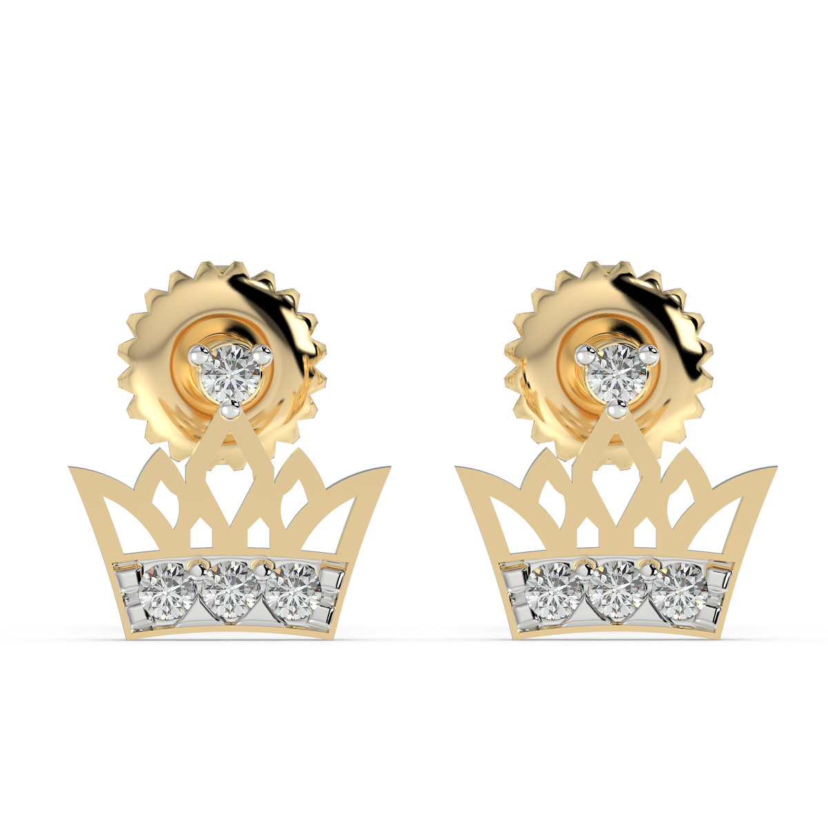 9k gold bijou earrings