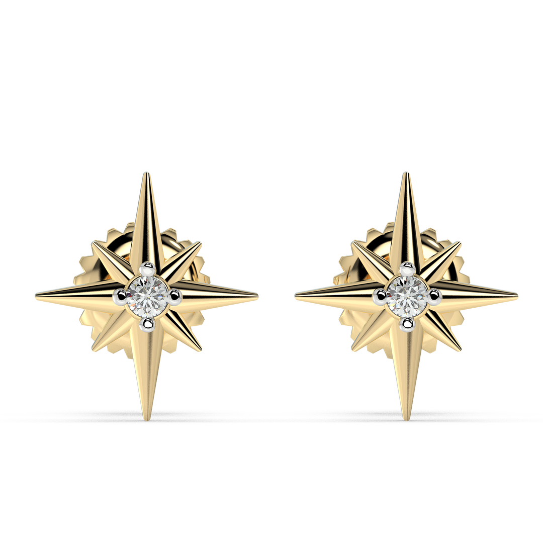 9K Gold Perle Earrings
