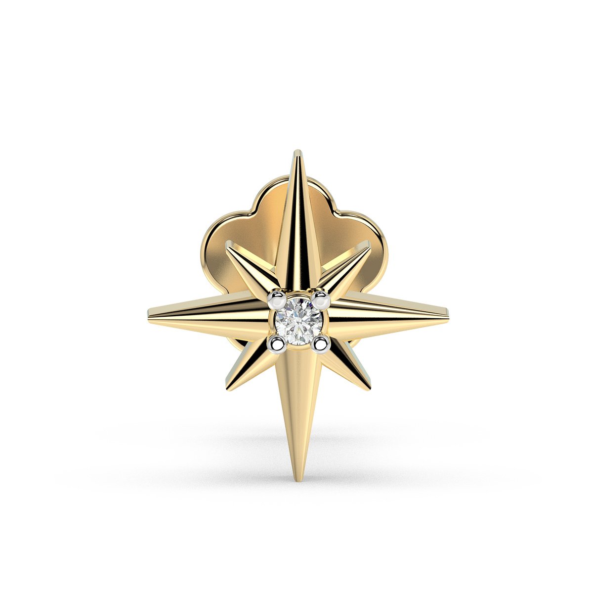 9k gold primavera nose pin