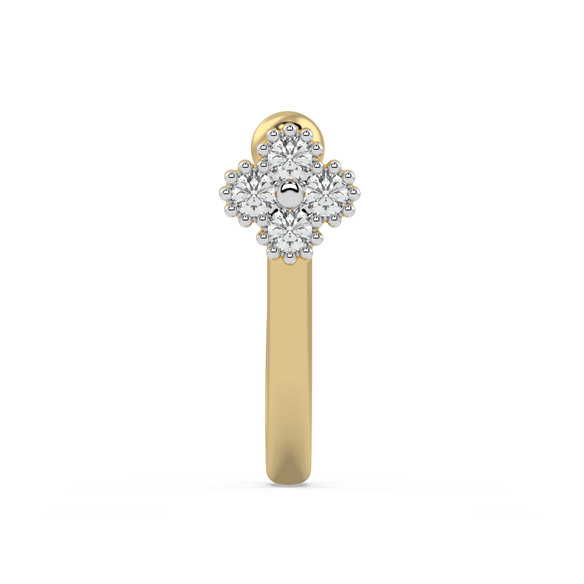 9k gold liana nose pin