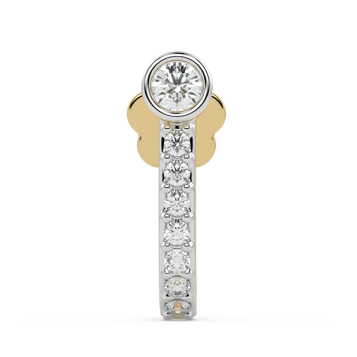 9k gold kalliste nose pin