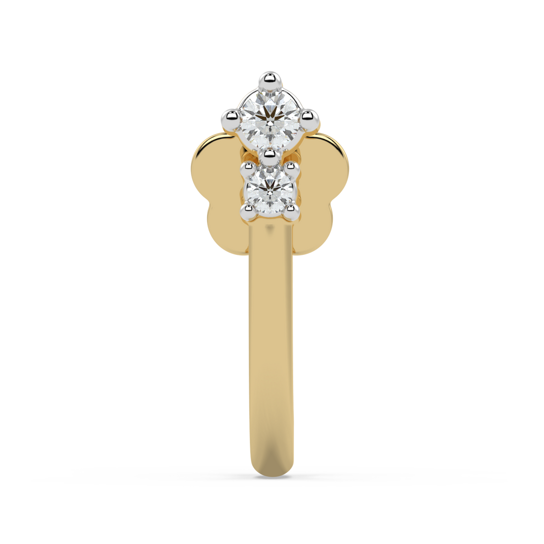 9K Gold Juniper Nose Pin