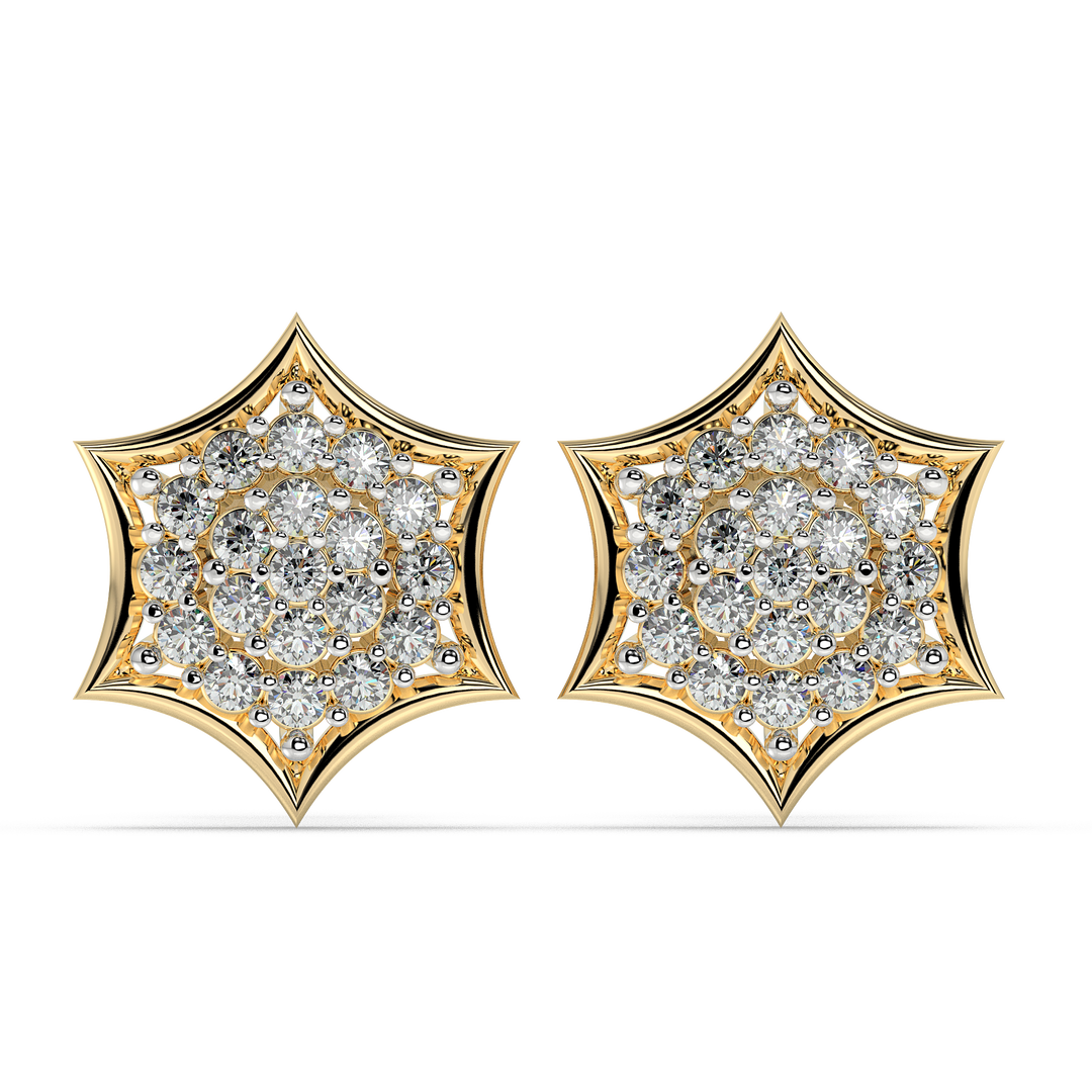 9K Gold Ambre Earrings