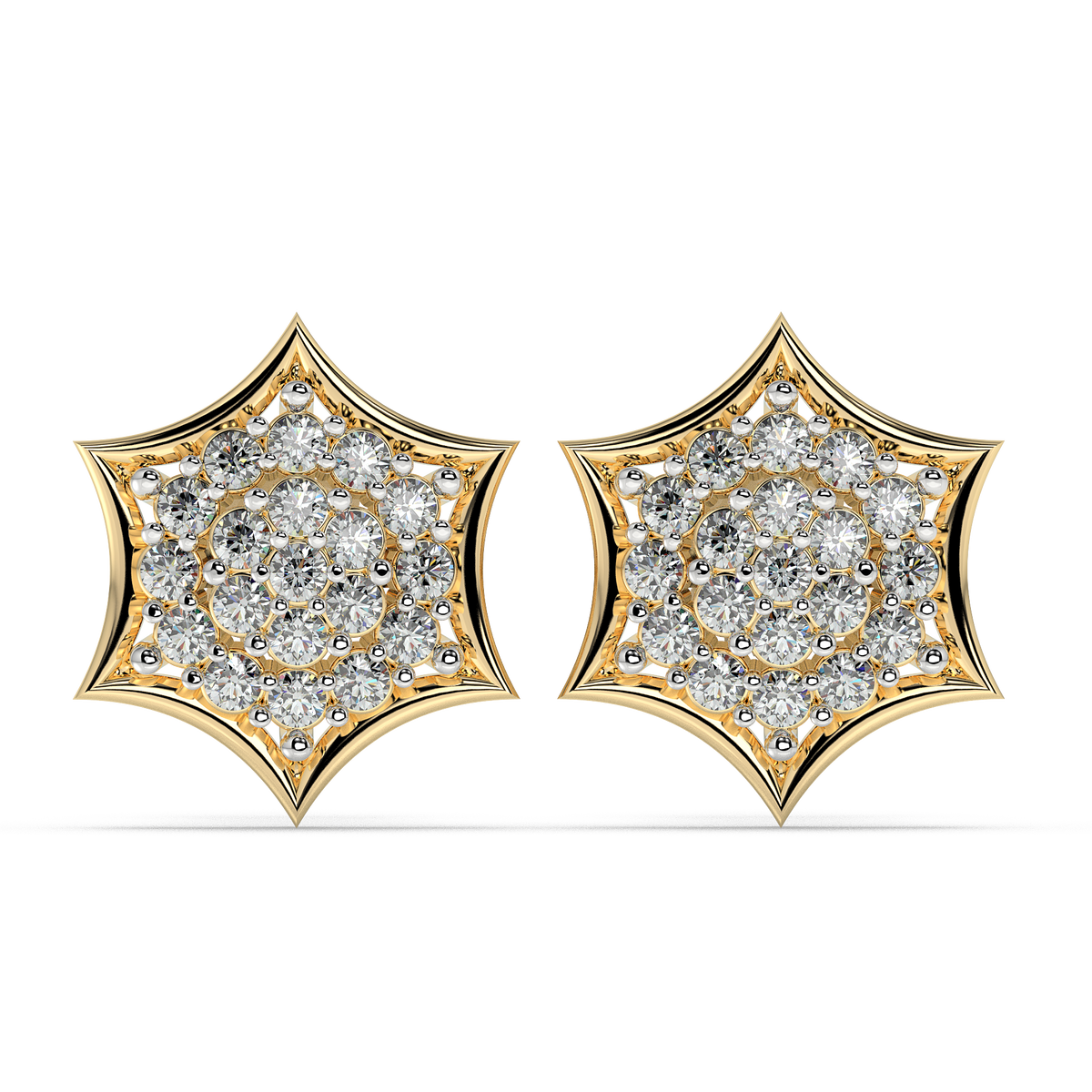 9k gold ambre earrings