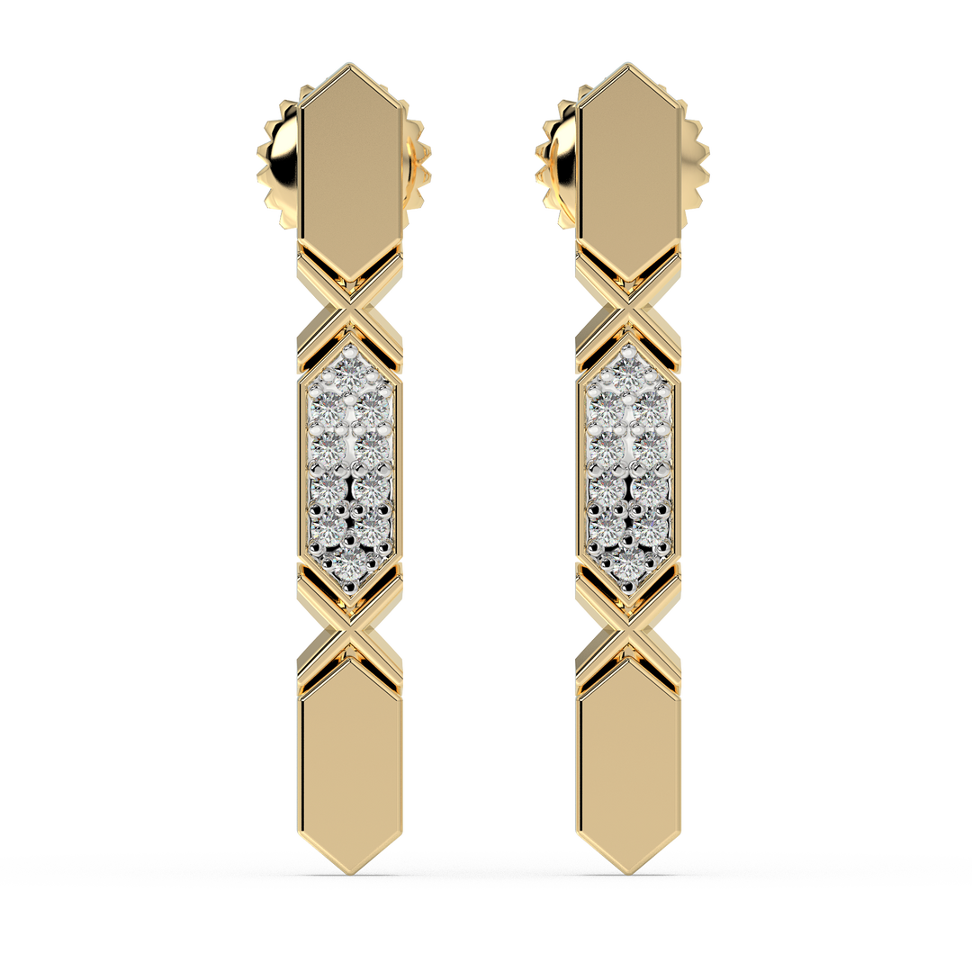 9K Gold Etoile Earrings