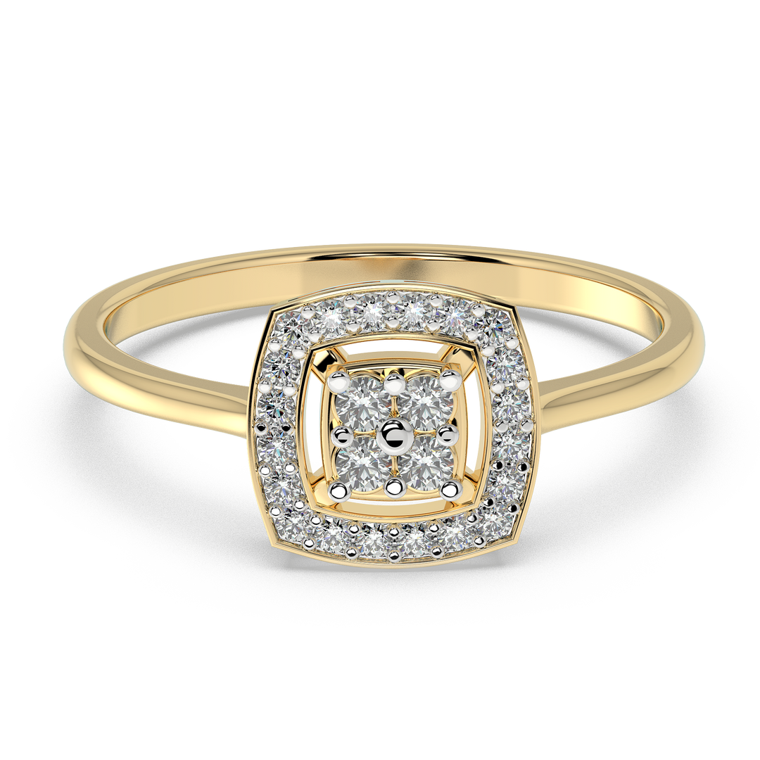 9K Gold Daisy Ring