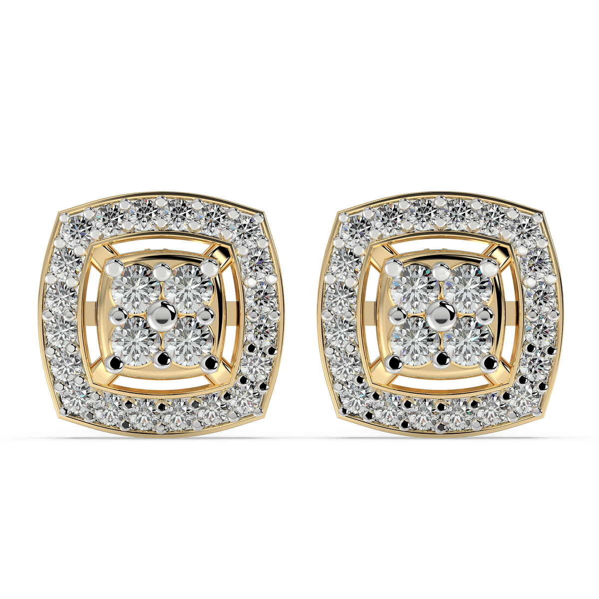 9k gold mignon earrings