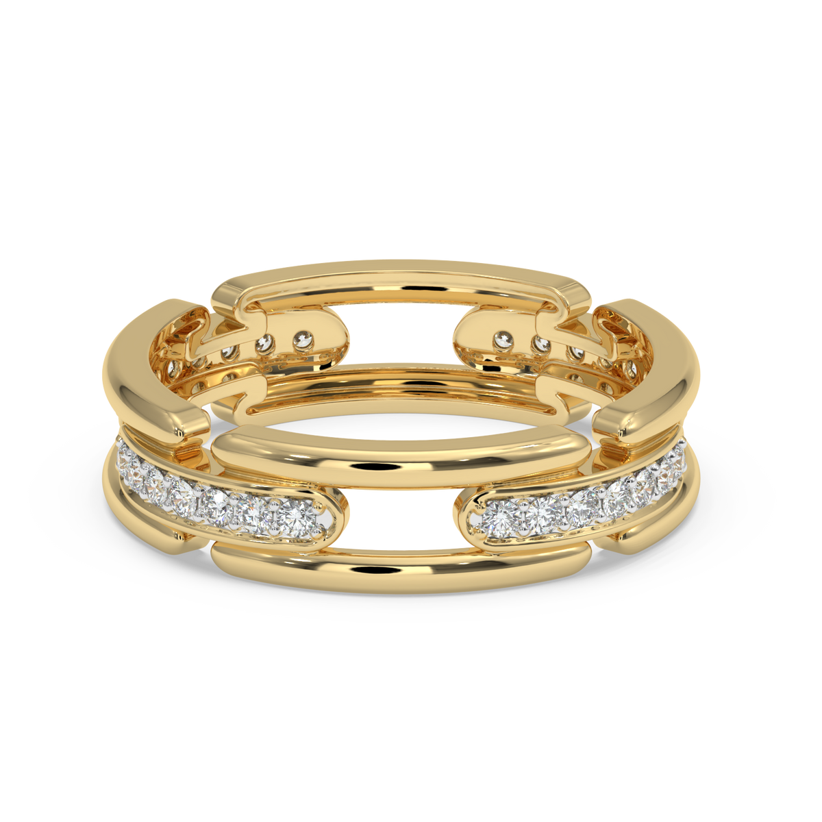 9k gold lily ring
