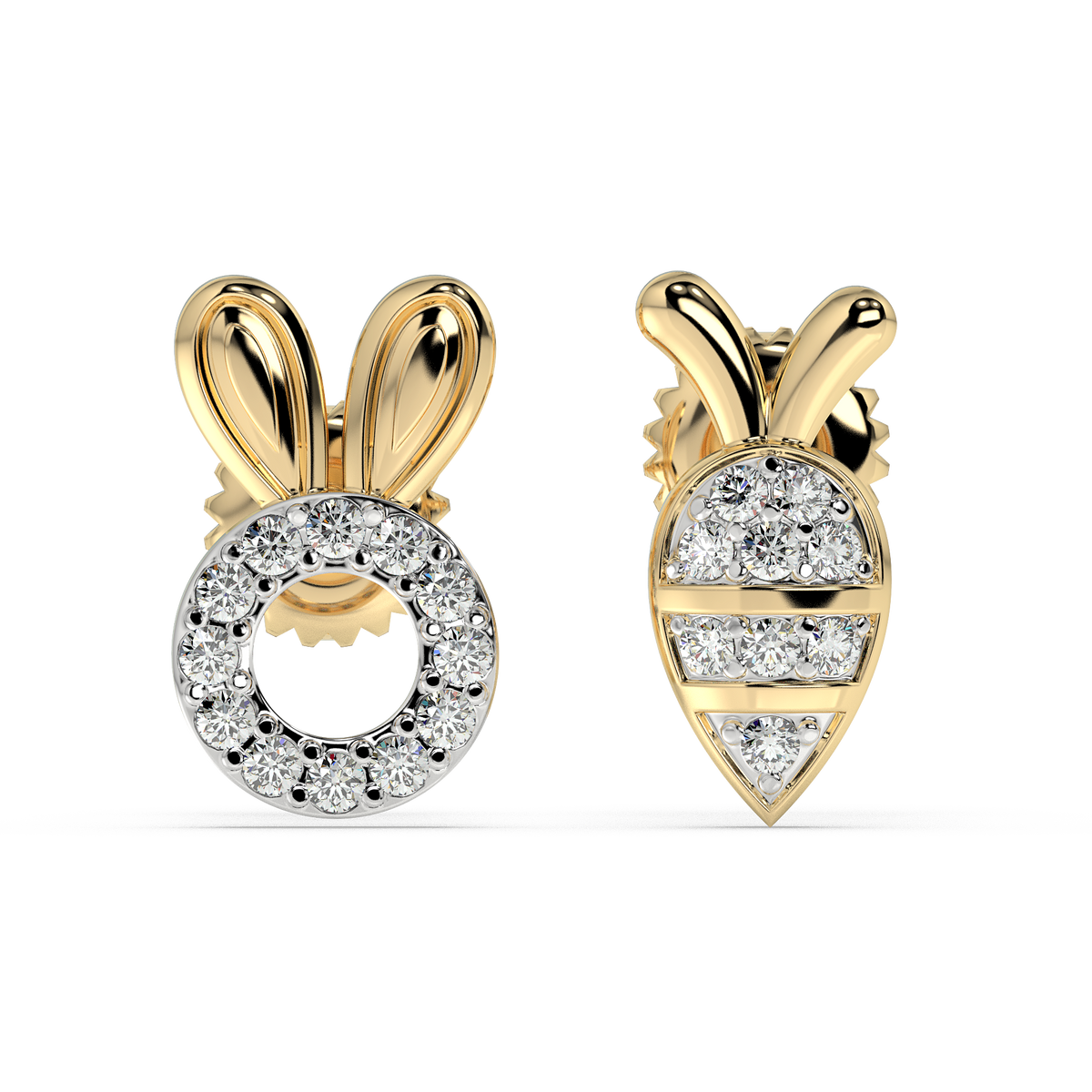 9k gold romy earrings