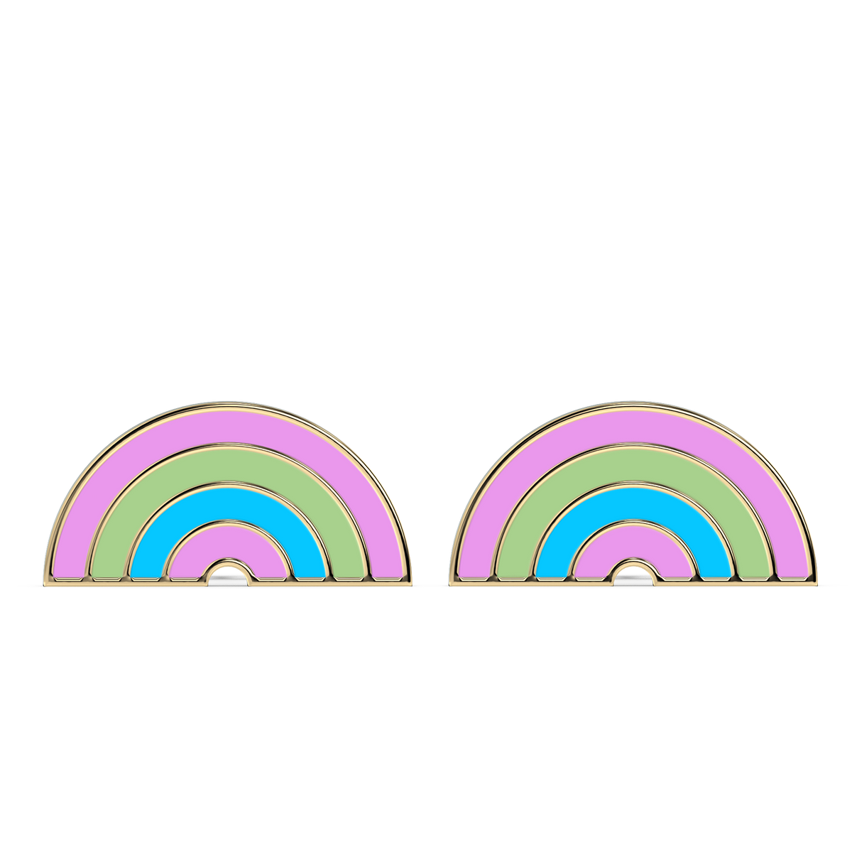 9k gold juno earrings