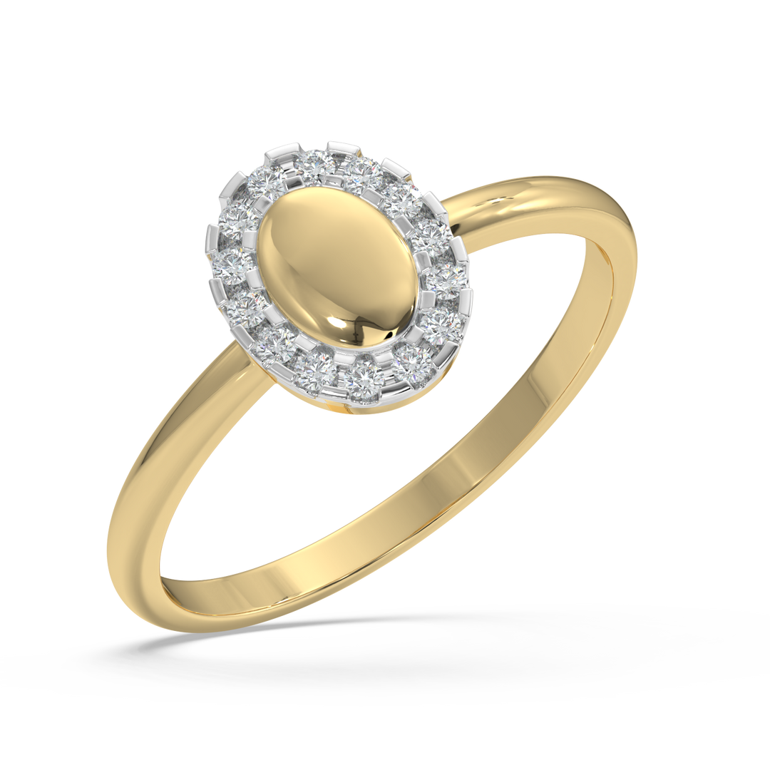 9K Gold Iris Ring