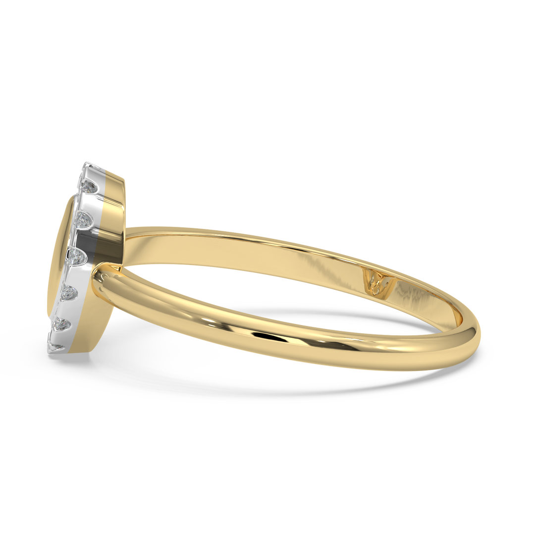 9K Gold Iris Ring