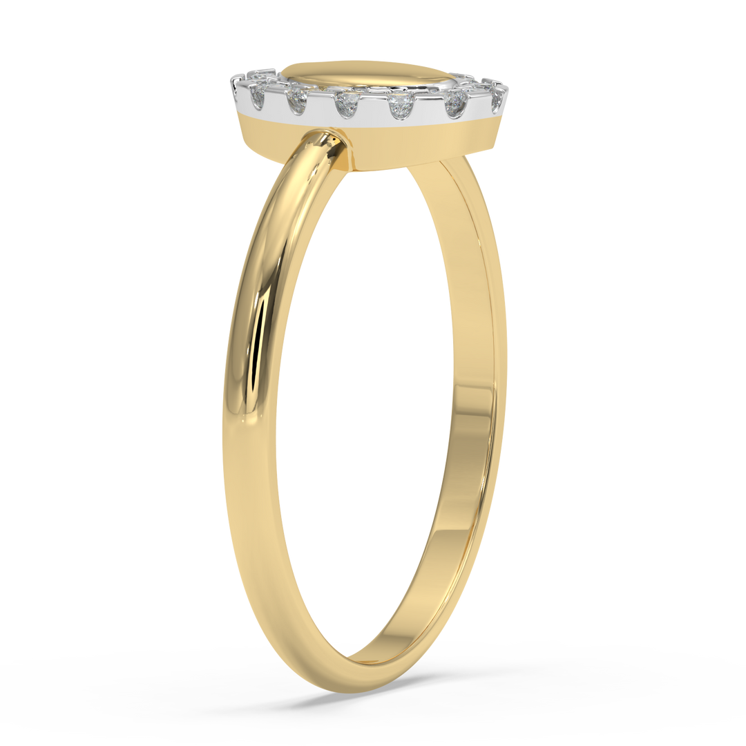 9K Gold Iris Ring