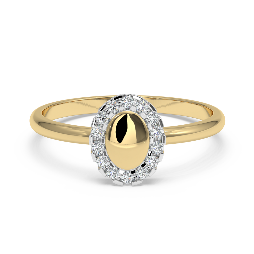 9K Gold Iris Ring