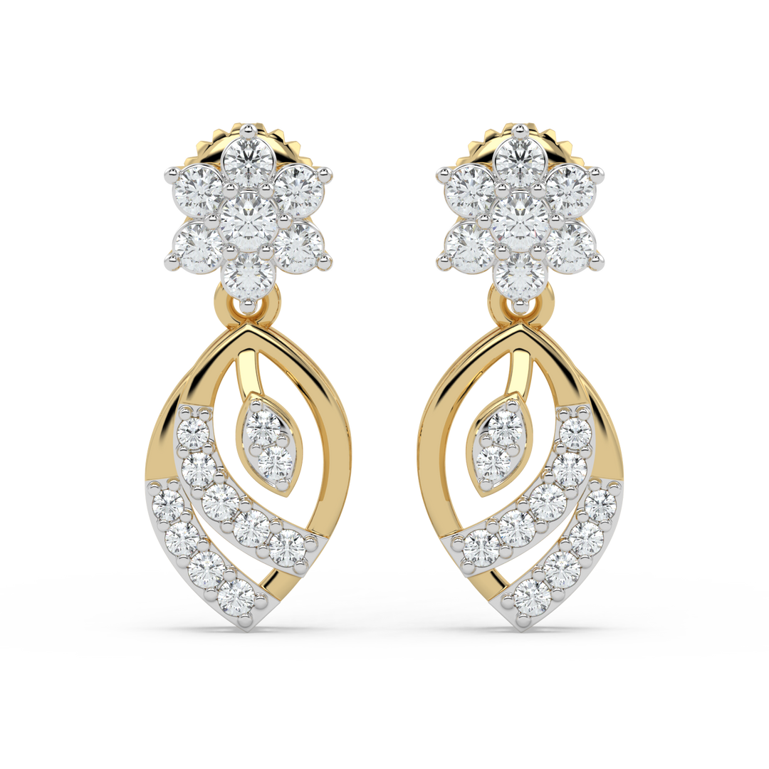 9K Gold Wren Earrings