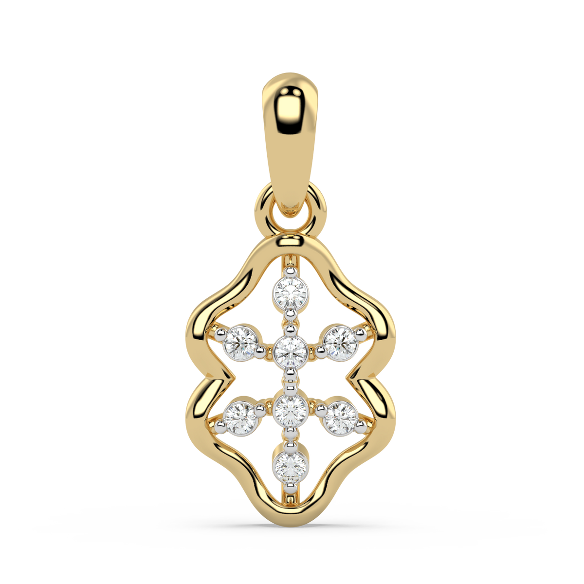 9k gold odette pendant