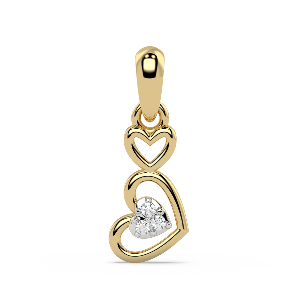 9k gold quintessa pendant
