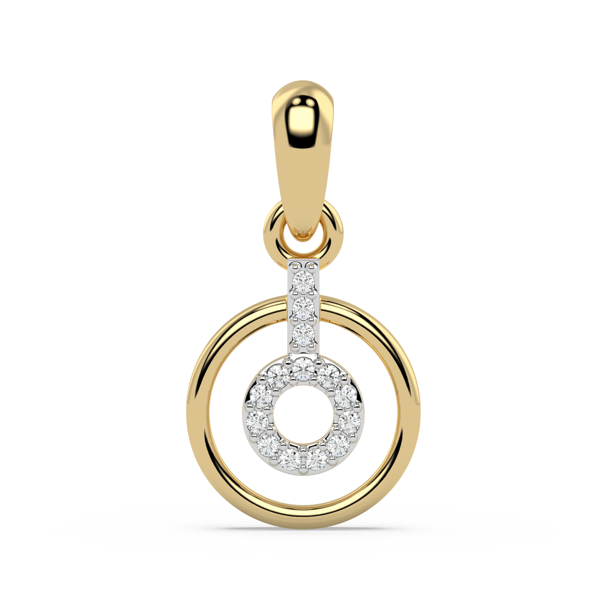 9k gold ruby pendant