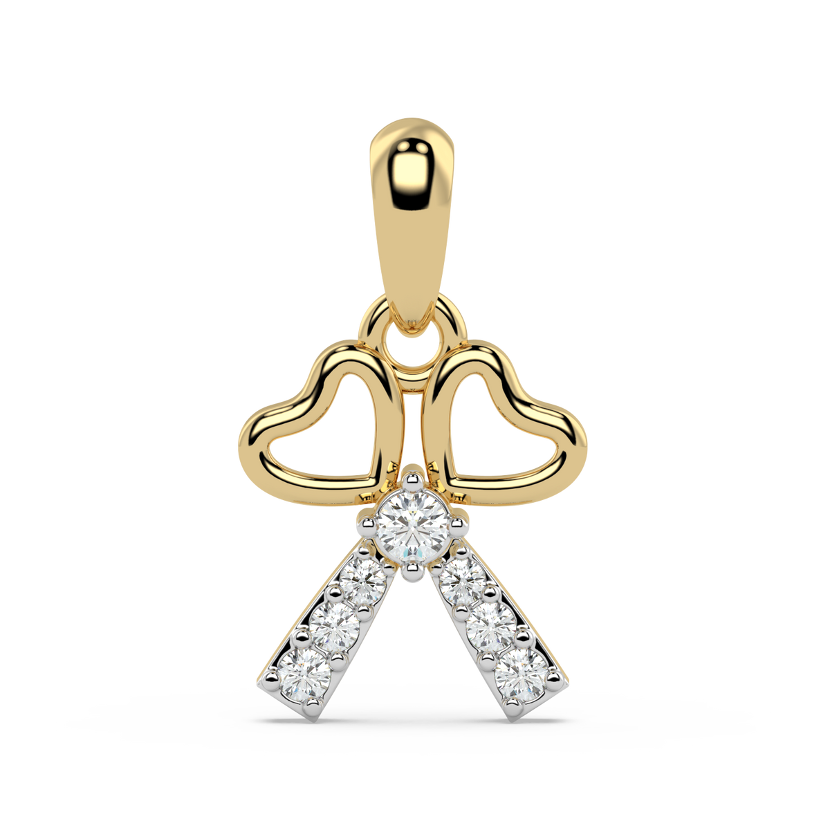 9k gold sapphire pendant