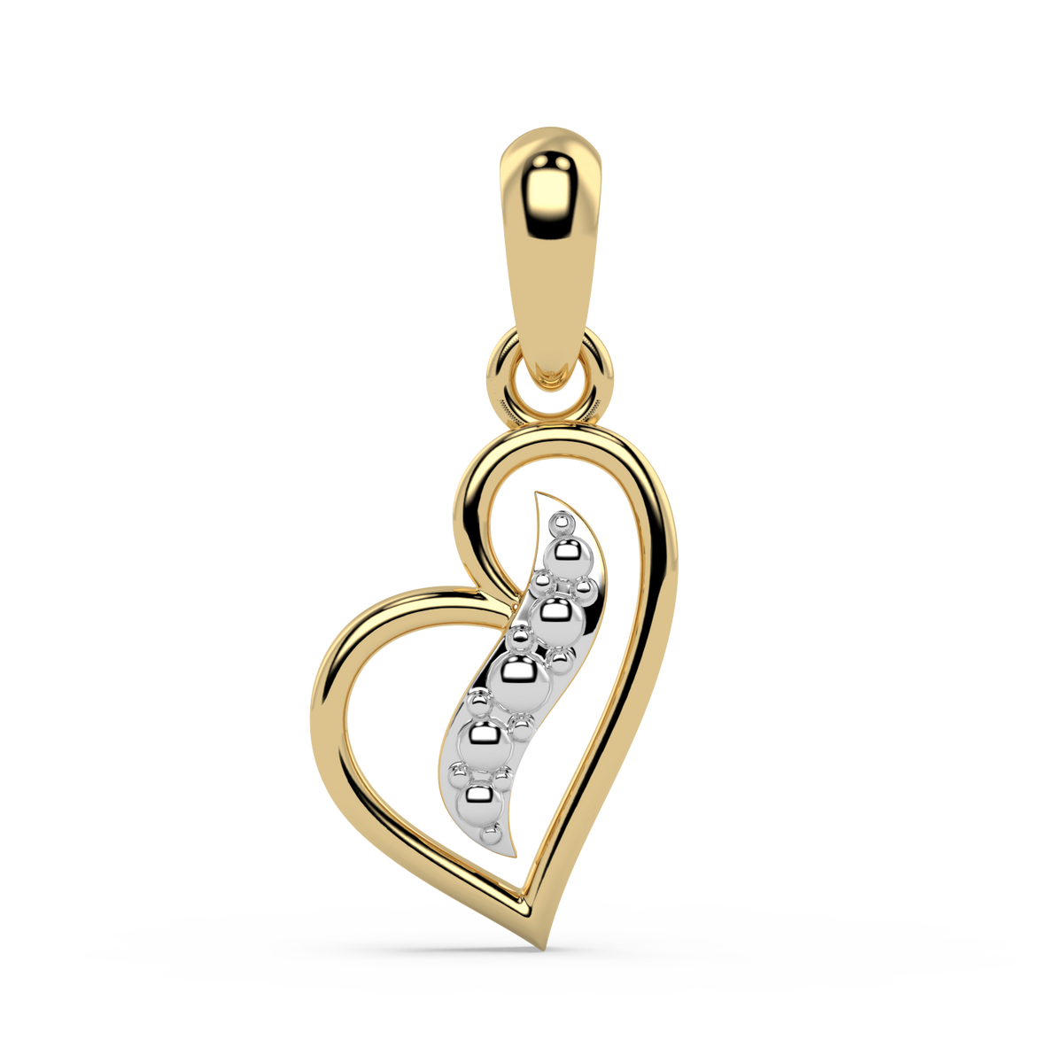 9k gold beryl pendant