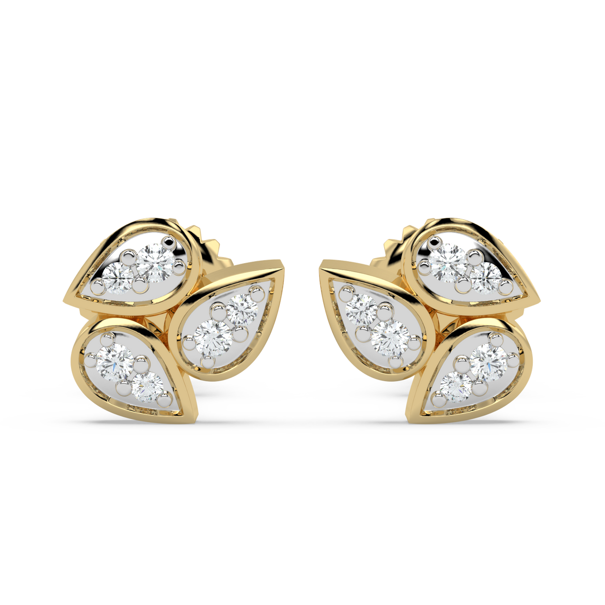 9k gold bella earrings