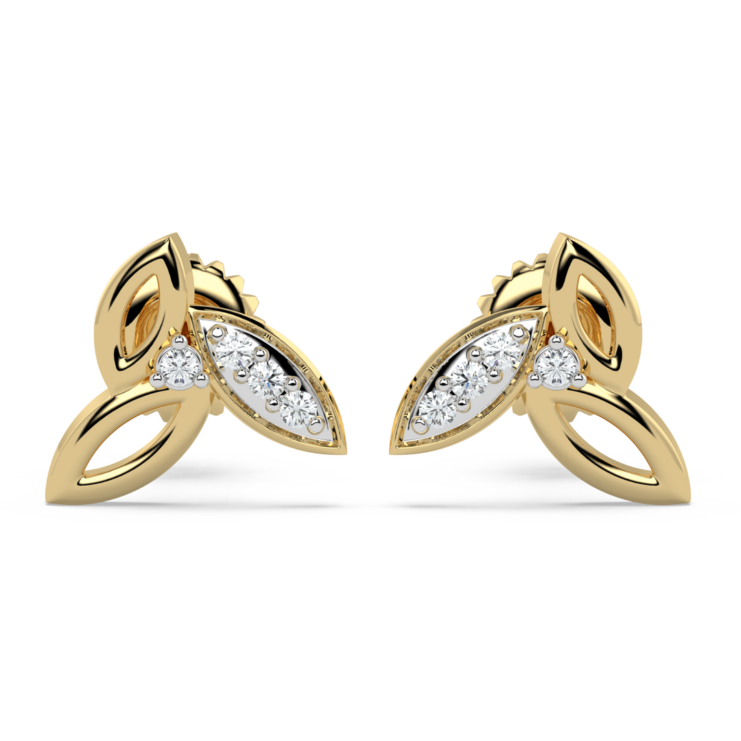 9K Gold Willow Earrings