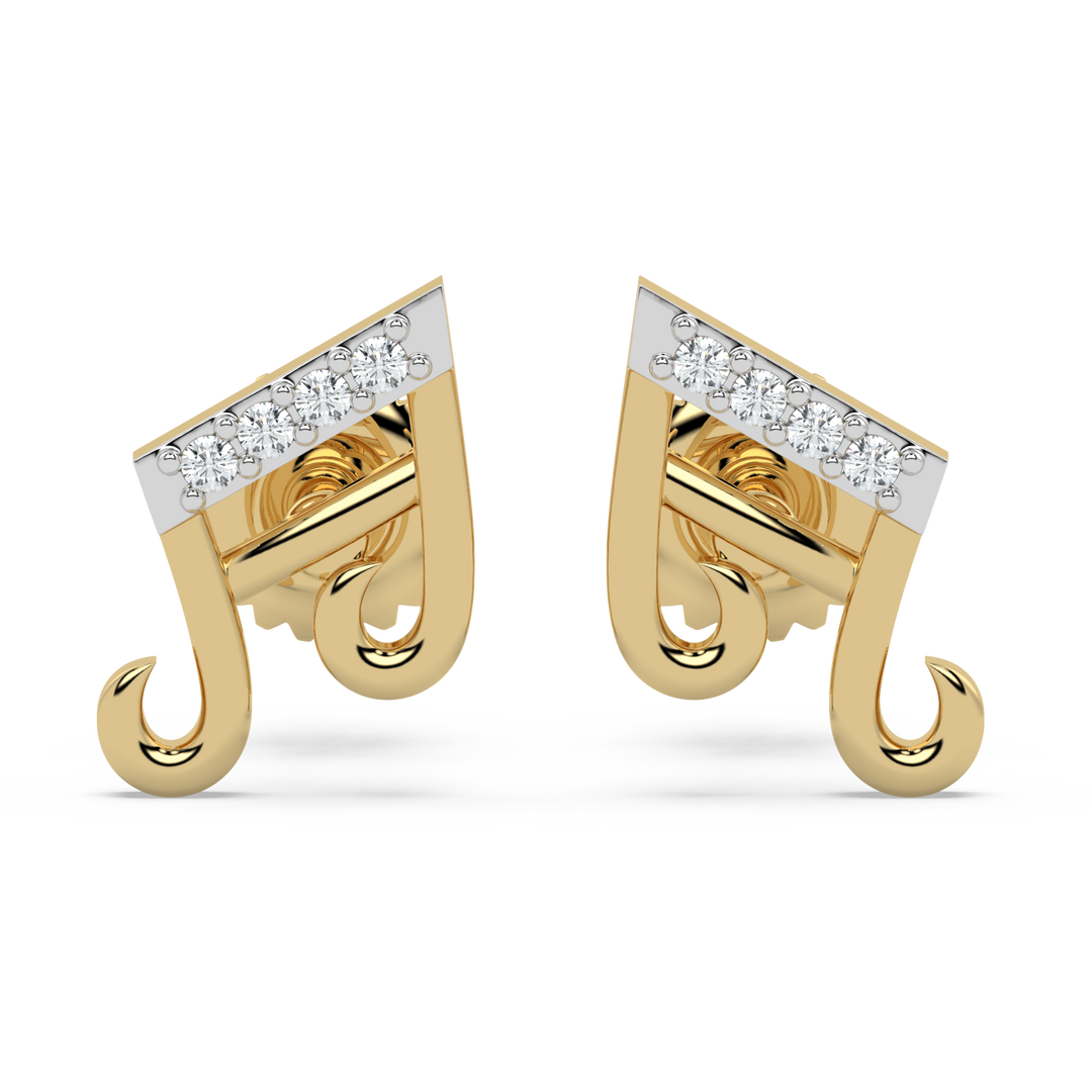9K Gold Ivy Earrings