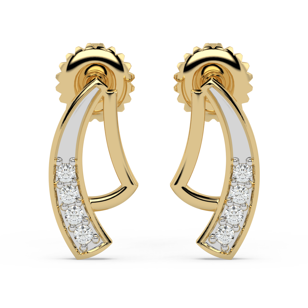9K Gold Nova Earrings