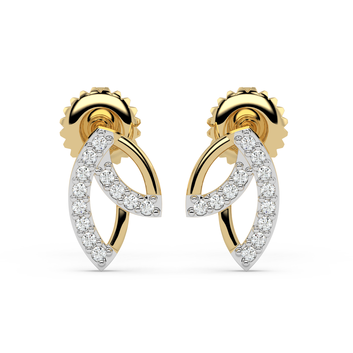 9k gold cliona earrings