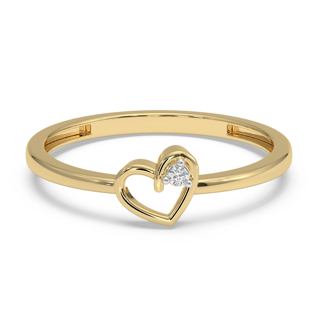 9K Gold Aaradhya Ring