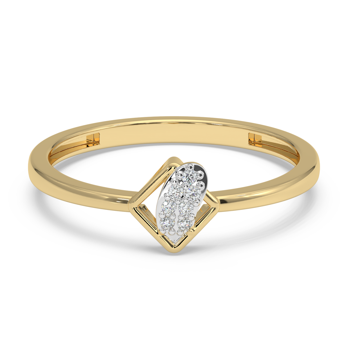 9k gold echo ring