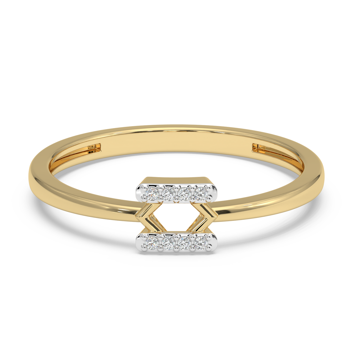 9k gold daphne ring