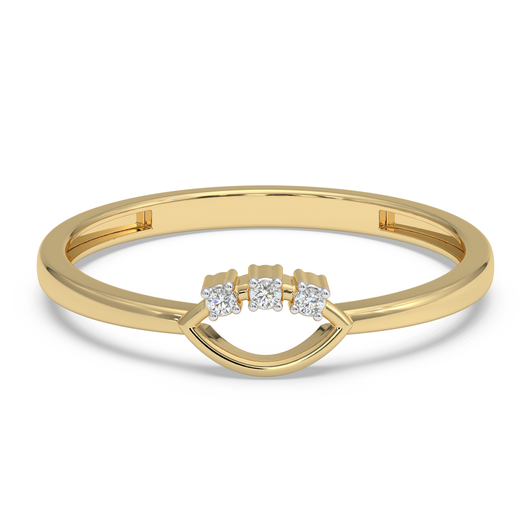 9K Gold Lyra Ring