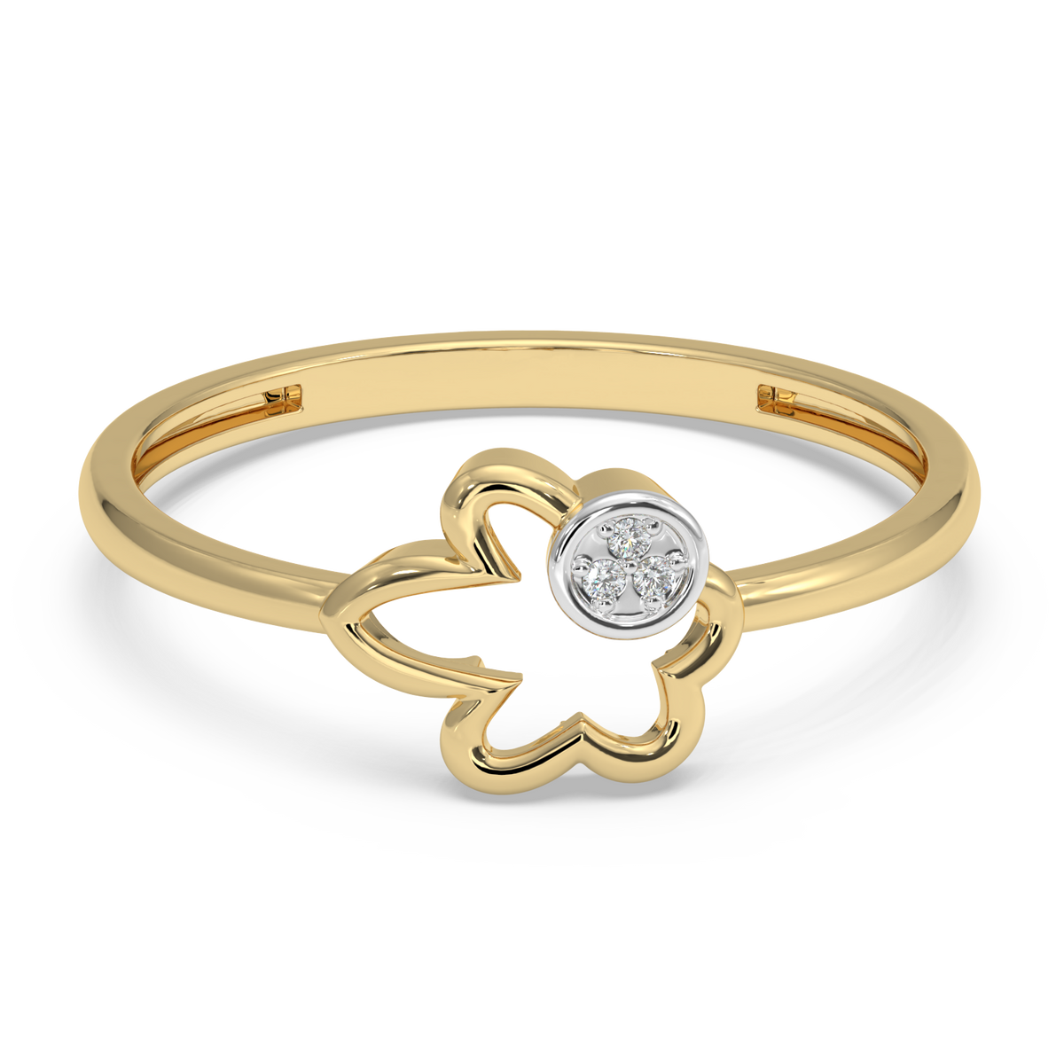 9k gold selene ring