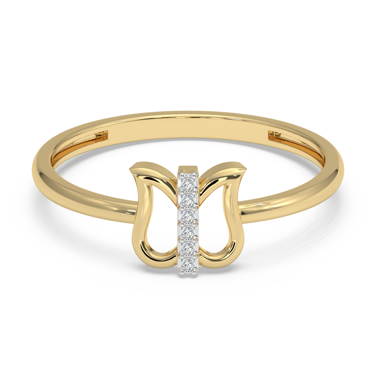 9k gold donatella ring