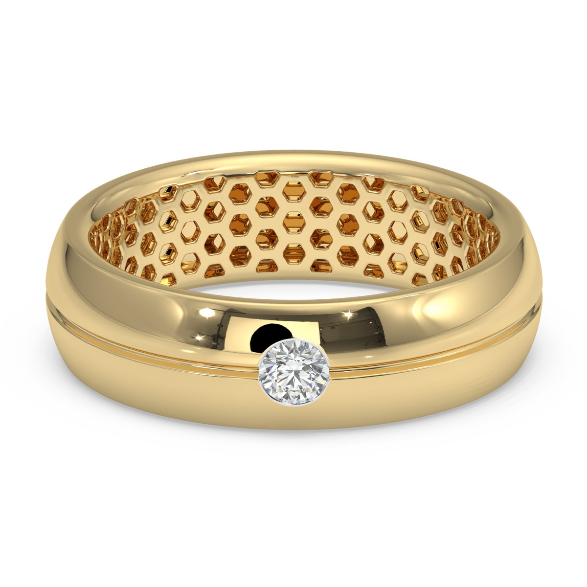 9k gold diya ring