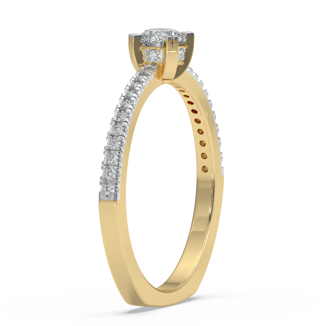 9K Gold Cordelia Ring