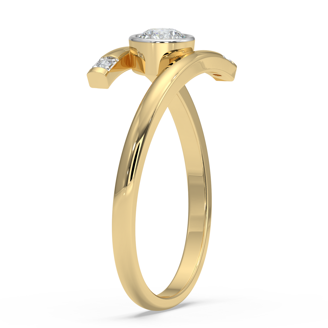 9K Gold Delphine Ring